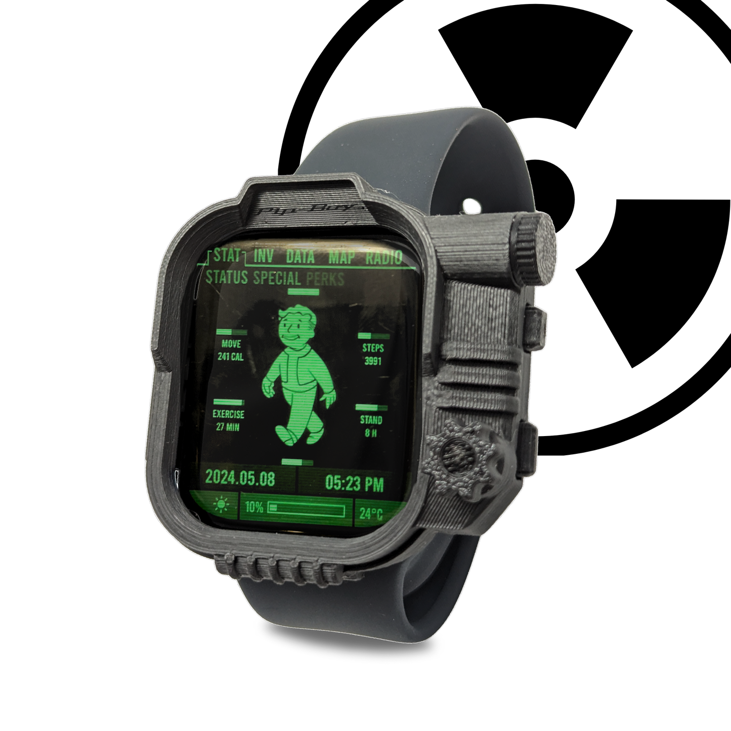 Fallout Pipboy Watch Cover Face Accessory for Apple Watch Series SE - Nuka Cola - Merchandise - Made in USA (SE)