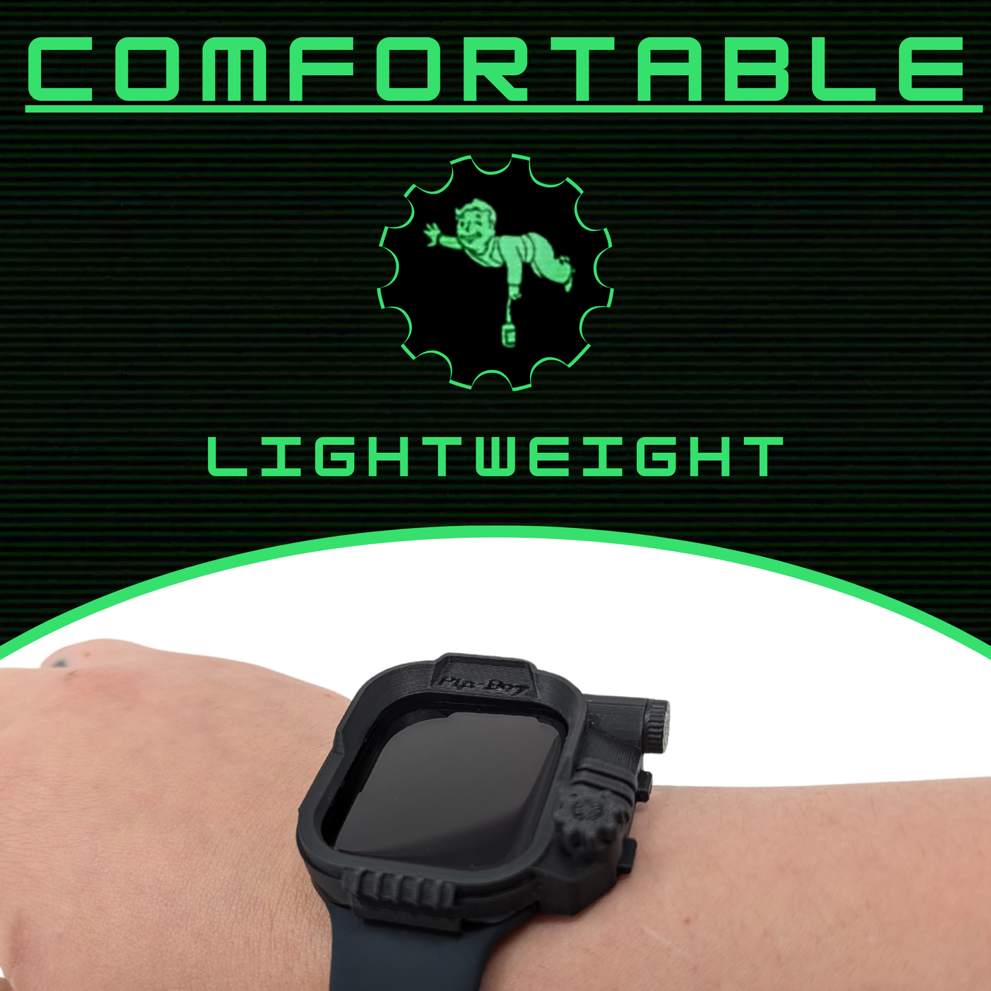 Fallout Pipboy Watch Cover Face Accessory for Apple Watch Series SE - Nuka Cola - Merchandise - Made in USA (SE)