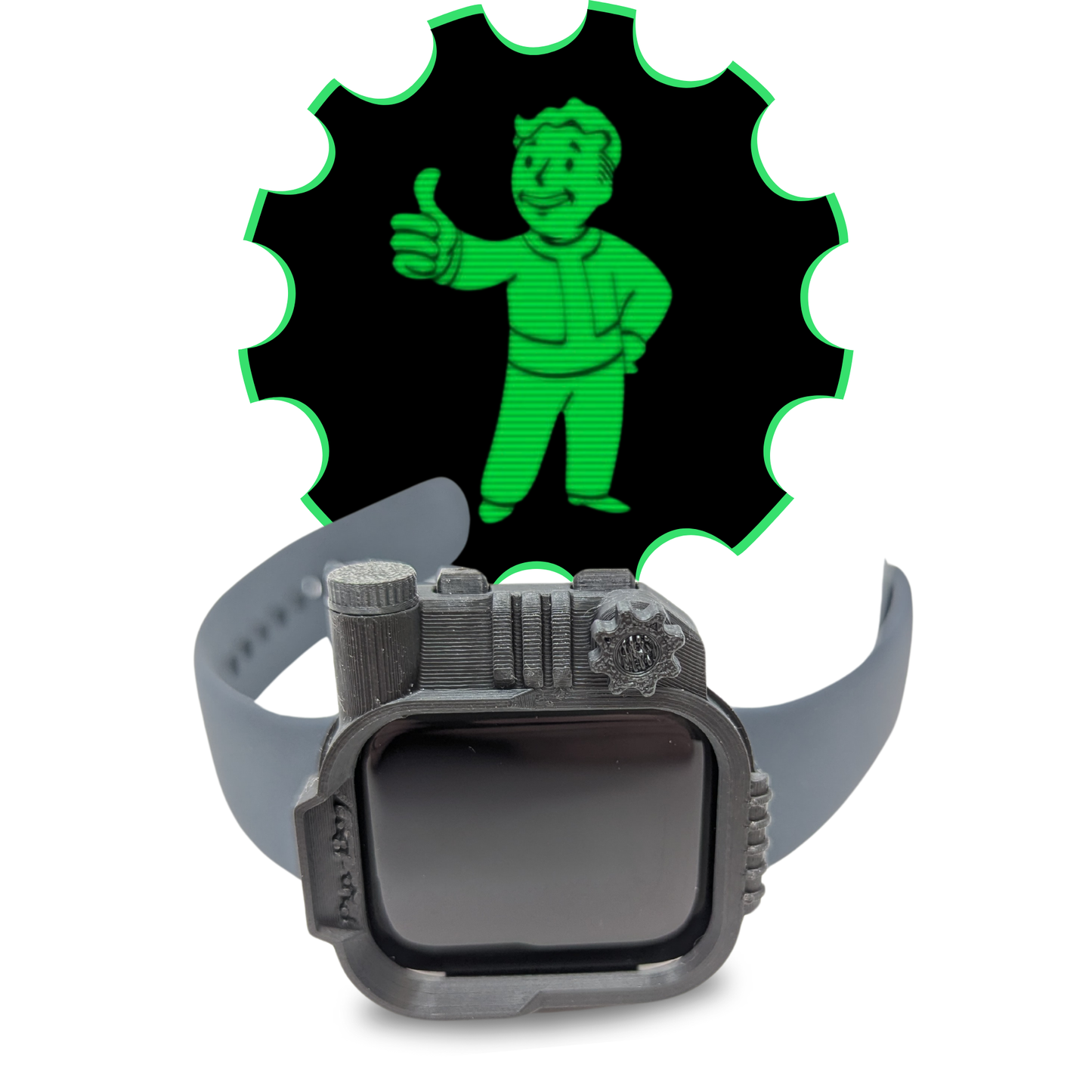 Fallout Pipboy Watch Cover Face Accessory for Apple Watch Series SE - Nuka Cola - Merchandise - Made in USA (SE)