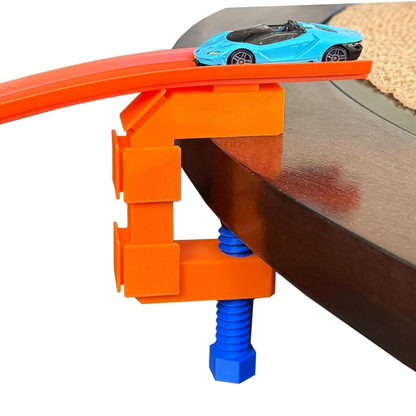 Track Clamp Set for Hot Wheels – Heavy-Duty C Clamp forTrack Sets – 6 Grips for Custom Hot Wheells Race Track Layout – Protects Furniture – Compatible with Cars & Tracks