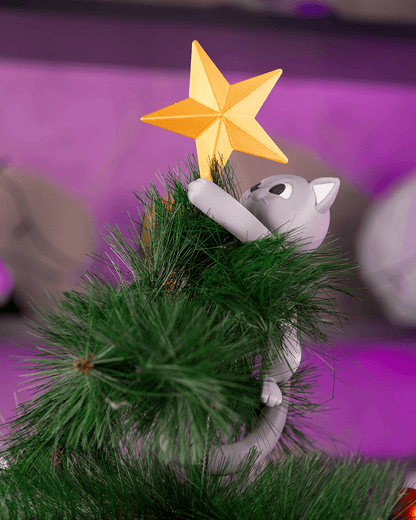 Meowy Christmas Tree Topper