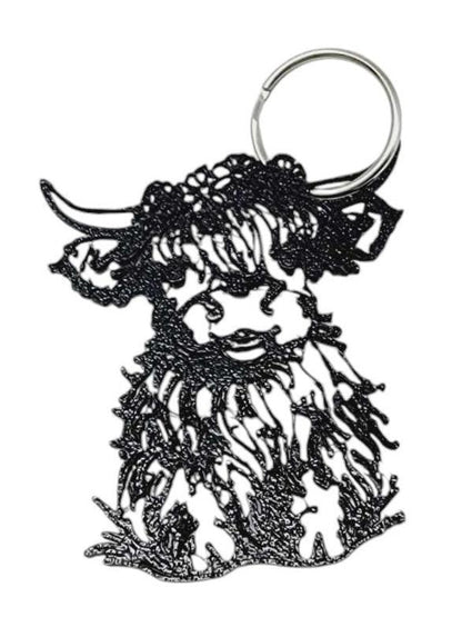 Cow Earrings and keychain